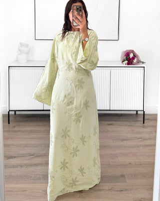 Robe longue florale