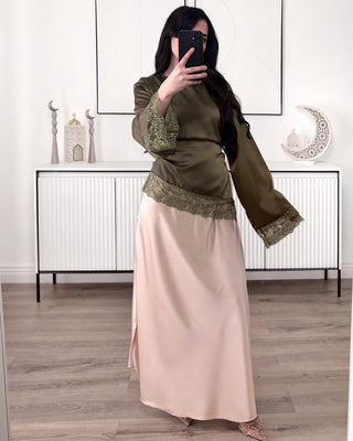 Blouse Satin dentelle