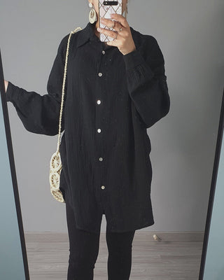 Chemise oversize gaze de coton