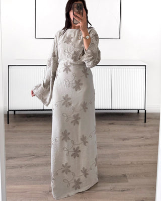 Robe longue florale