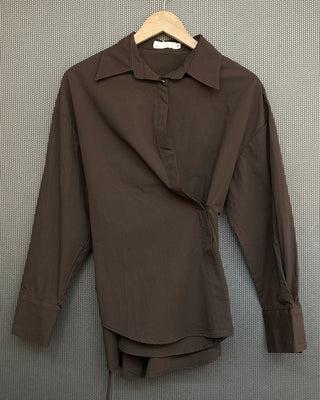 Chemise croisée en coton