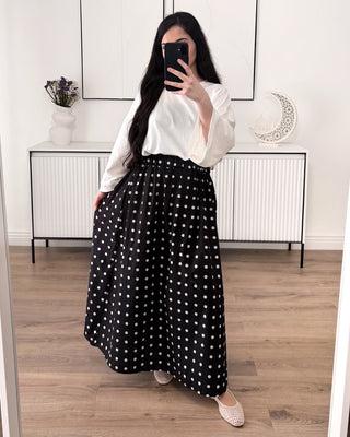 Jupe à pois