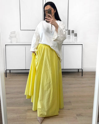Jupe longue coton doublée