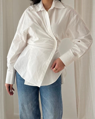 Chemise croisée en coton