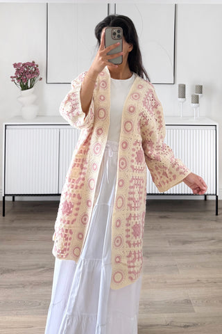Gilet Crochet Long