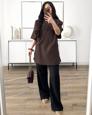 Blazer croisé Tara manches courtes