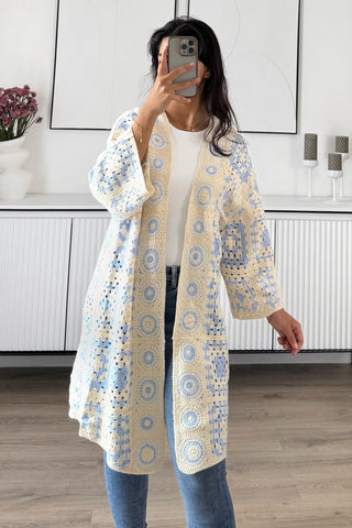 Gilet Crochet Long