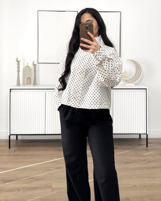 Veste à pois