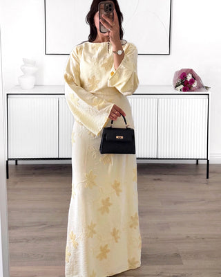 Robe longue florale