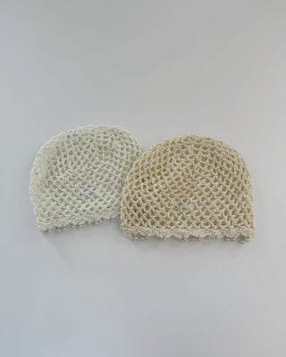 Bonnet crochet perle