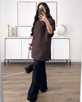 Blazer croisé Tara manches courtes