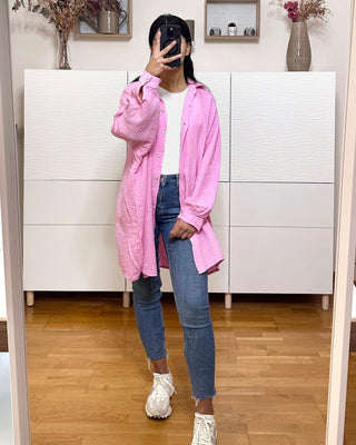 Chemise oversize gaze de coton