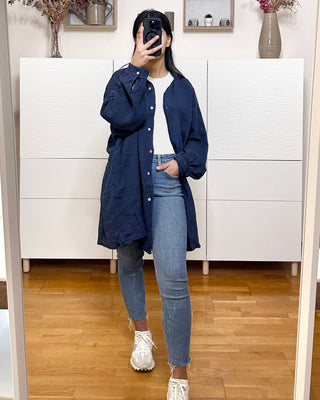 Chemise oversize gaze de coton