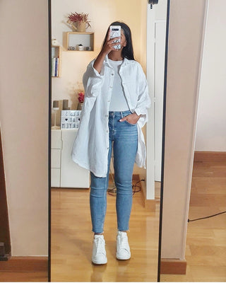 Chemise oversize gaze de coton